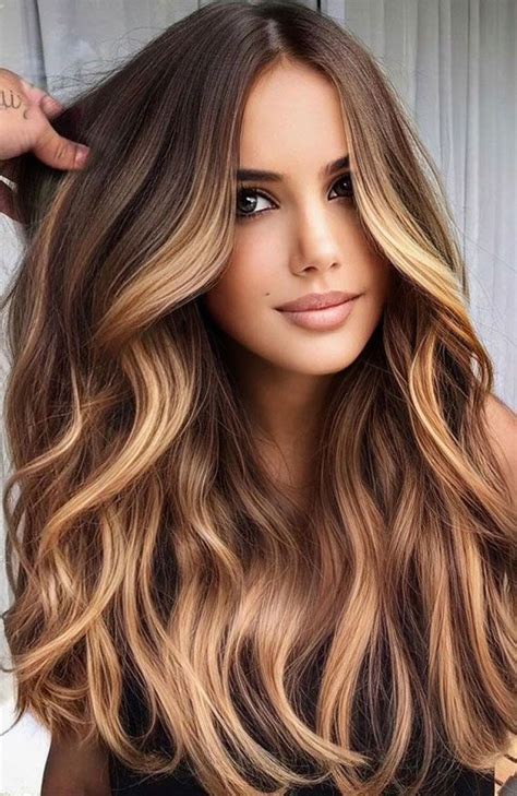 blond hair with brown highlights|blonde highlights on brunette hair.